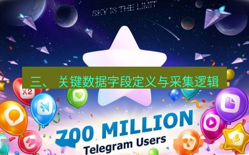 Telegram下载安装包 三、 关键数据字段定义与采集逻辑