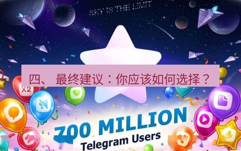 Telegram下载安装包 四、 最终建议:你应该如何选择?